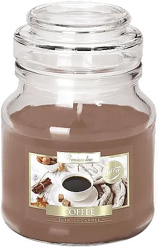 Scented Candle in Jar 'Coffee' - Bispol Scented Candle Coffee — photo N1