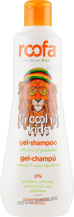 Aloe Vera & Panthenol Gel-Shampoo - Roofa Cool Kids Gel Shampoo — photo N2