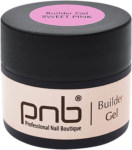 Builder Gel, bright pink - PNB UV/LED Builder Gel Sweet Pink — photo N1