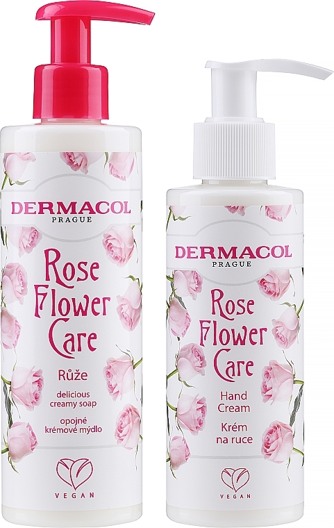 Set - Dermacol Rose Flower (h/cr/150ml + cr/soap/250ml) — photo N3