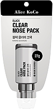 Fragrances, Perfumes, Cosmetics Face Black Mask - Alice Koco Black Clear Nose Pack