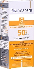 Fragrances, Perfumes, Cosmetics Broad Spectrum Sun Protect Cream for Kids - Pharmaceris S Broad Spectrum Sun Protect Cream SPF50