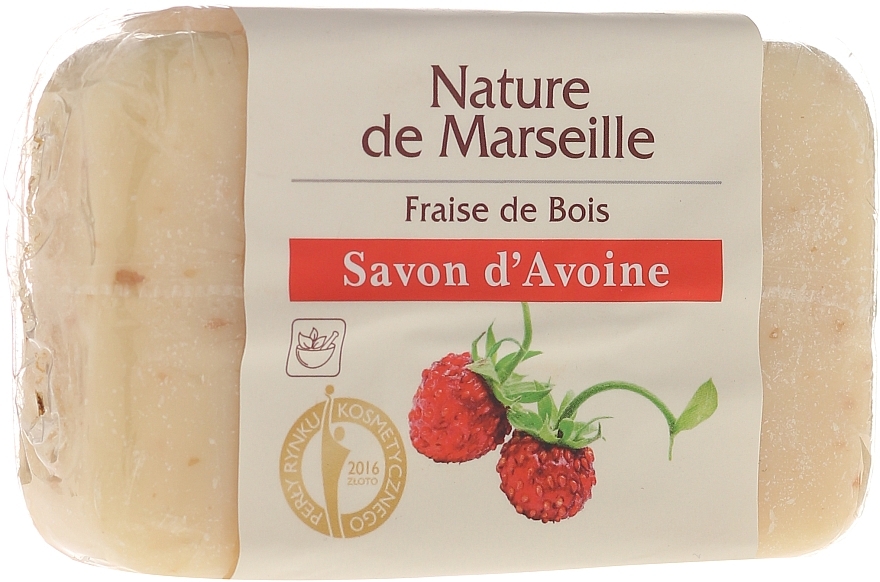 Oatmeal Soap with Strawberry Scent - Nature de Marseille Soap — photo N1