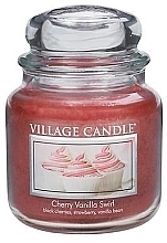 Fragrances, Perfumes, Cosmetics Scented Candle - Village Candle Cherry Vanilla Swirl