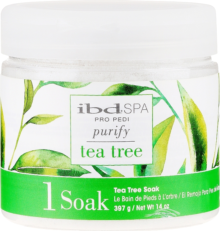 Purifying Tea Tree Hand & Foor Bath Salt - IBD Tea Tree Purify Pedi Spa Soak — photo N1