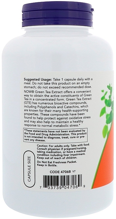 Green Tea Extract, 400 mg - Now Foods — photo N6