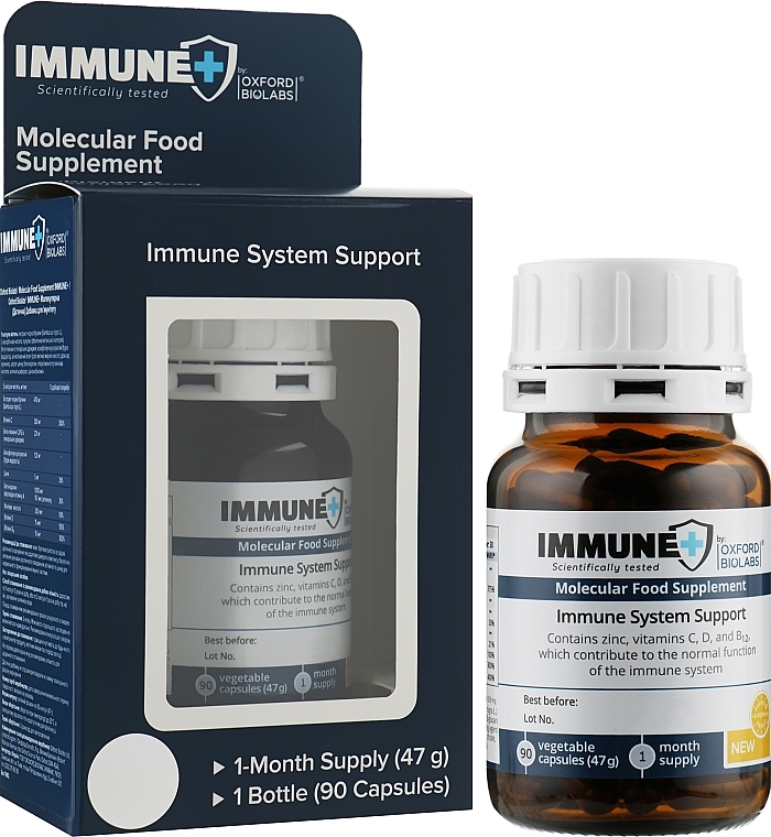 Molecular Dietary Supplement for Immunity Support - Oxford Biolabs Immune+ Molecular System Support — photo N6