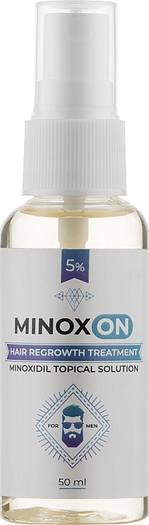 Hair Growth Lotion 5% - Minoxon Hair Regrowth Treatment Minoxidil Topical Solution 5% — photo N1