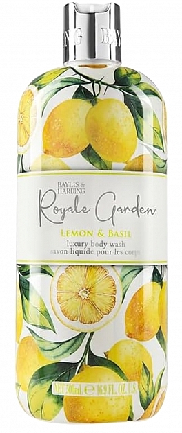 Lemon & Basil Shower Gel - Baylis & Harding Royale Garden Lemon & Basil Body Wash — photo N1