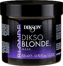 Fragrances, Perfumes, Cosmetics Mask for Treated, Bleached & Highlighted Hair - Dikson Dikso Blonde Mask