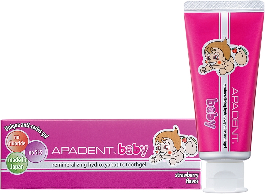 Baby Tooth Gel - Sangi Apadent Baby Toothgel Strawberry Flavor — photo N1