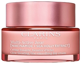 Day Cream for All Skin Types - Clarins Multi-Active Jour Niacinamide+Sea Holly Extract Glow Boosting Line-Smoothing Day Cream — photo N2