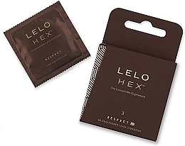 Fragrances, Perfumes, Cosmetics Condoms, 3 pcs - Lelo HEX Respect XL