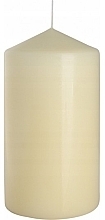 Fragrances, Perfumes, Cosmetics Cylindrical Candle 80x150 mm, ecru - Bispol