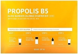Fragrances, Perfumes, Cosmetics Set - Some By Mi Propolis B5 Glow Barrier Calming Starter Kit (oil/foam/30ml + ton/30ml + serum/10ml + cr/20g)
