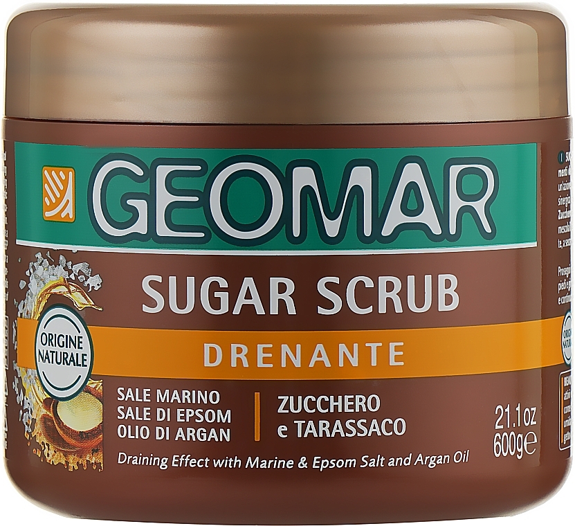 Smoothing Drainage Body Scrub with Sugar & Argan Oil - Geomar Sugar Scrub — photo N1