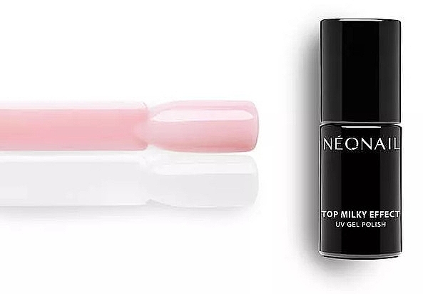 Hybrid Top Coat - NeoNail Top Milky Effect Creamy — photo N4