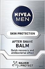 Fragrances, Perfumes, Cosmetics Antibacterial After Shave Balm "Silver Protection" - NIVEA MEN Silver Protect After Shave Balm 