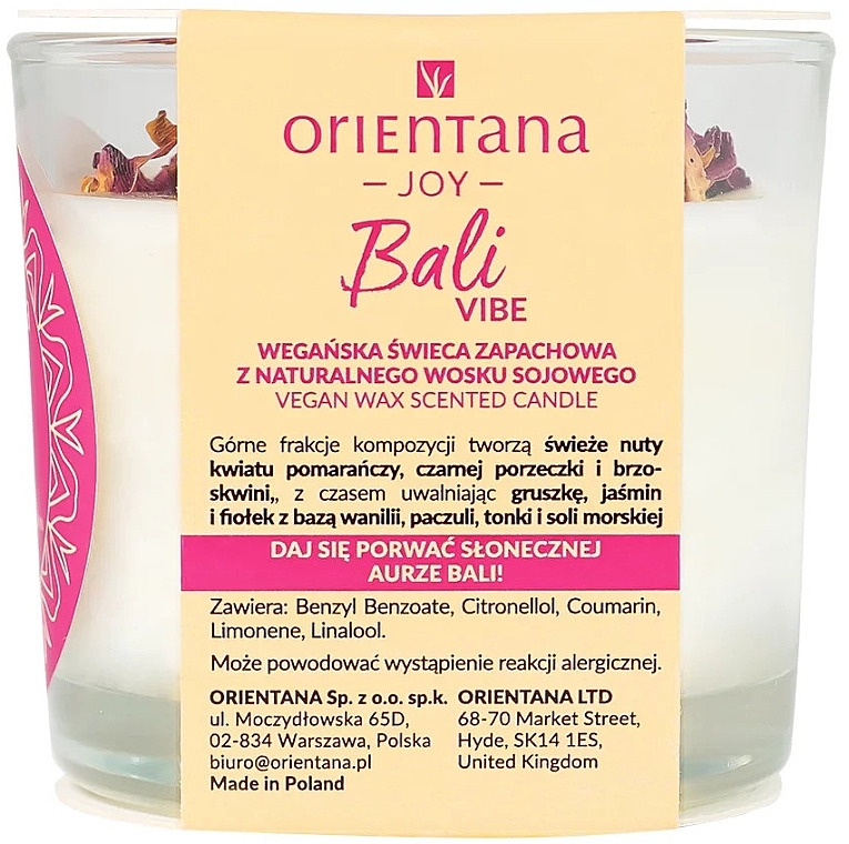 Scented Candle - Orientana Bali Vibe — photo N4