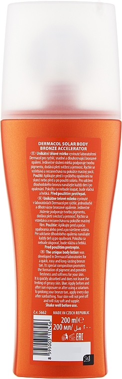 Tan Milk - Dermacol Solar Bronze Body Accelerator — photo N2