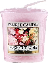 Scented Candle "Fresh Cut Roses" - Yankee Candle Scented Votive Fresh Cut Roses — photo N1