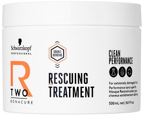 Mask for Damaged Hair - Schwarzkopf Professional Bonacure R-TWO Rescuing Treatment — photo N1