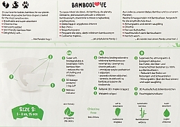 Bamboo Diapers, S (3-8 kg), 25 pcs - Bamboolove — photo N12