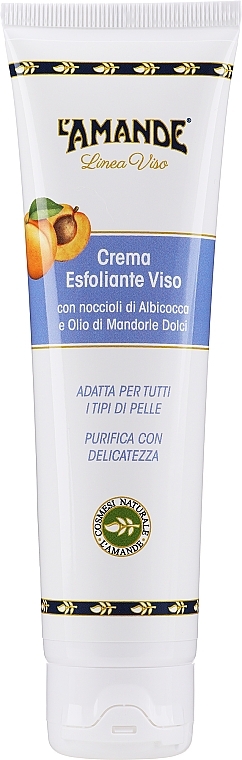 Exfoliating Face Cream - L'Amande Linea Viso Facial Exfoliating Cream — photo N2