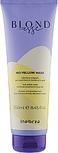 Fragrances, Perfumes, Cosmetics Mask for Blonde, Bleached & Grey Hair - Inebrya Blondesse No-Yellow Mask