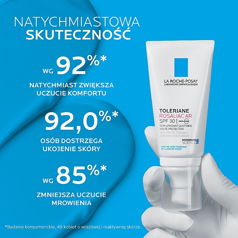 Sun Protection Face Cream for Couperose-Prone Skin - La Roche Posay Toleriane Rosaliac AR SPF30 — photo N3