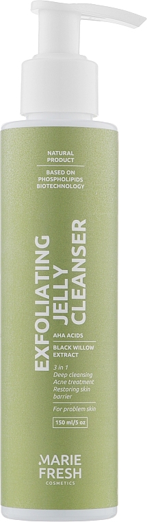 Exfoliating Face Cleansing Gel for Problem Skin - Marie Fresh Cosmetics Exfoliating Jelly Cleanser — photo N1