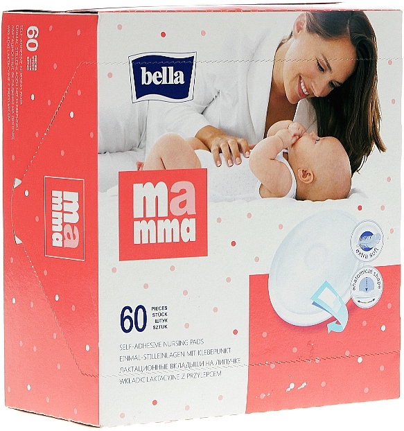 Bella Mamma Lactation Liners, velcro, 60 pcs - Bella Baby — photo N1