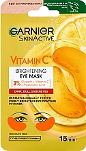 Brightening Eye Patches - Garnier SkinActive Vitamin C Brightening Eye Mask — photo N1