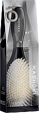 Natural Bristle Hair Brush, oval - Kashoki Smooth White Detangler XL — photo N2