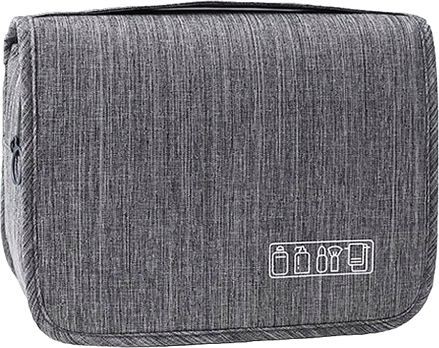 Cosmetic Organizer Bag, grey - Ecarla — photo N2