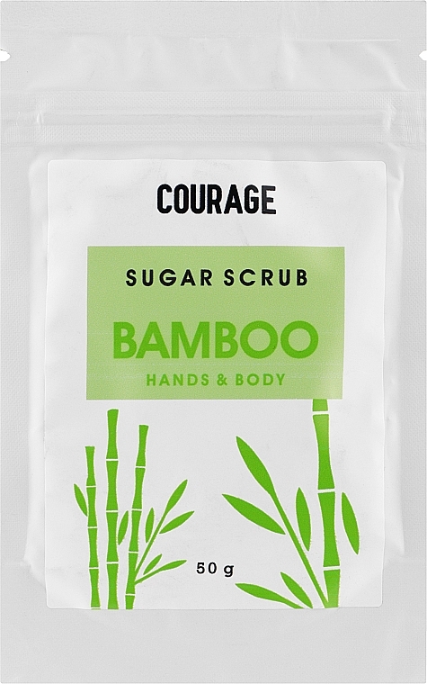 Green Bamboo Hand & Body Sugar Scrub - Courage Bamboo Hands & Body Sugar Scrub (doypack) — photo N1