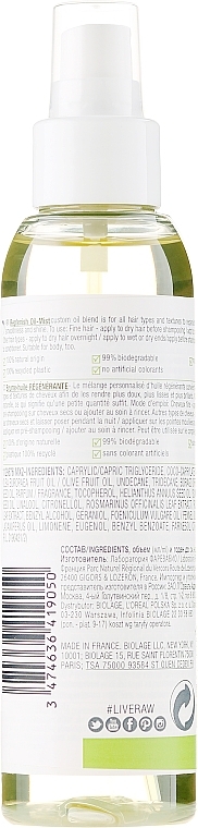 Hair Oil - Biolage R.A.W. Oil Mist — photo N4