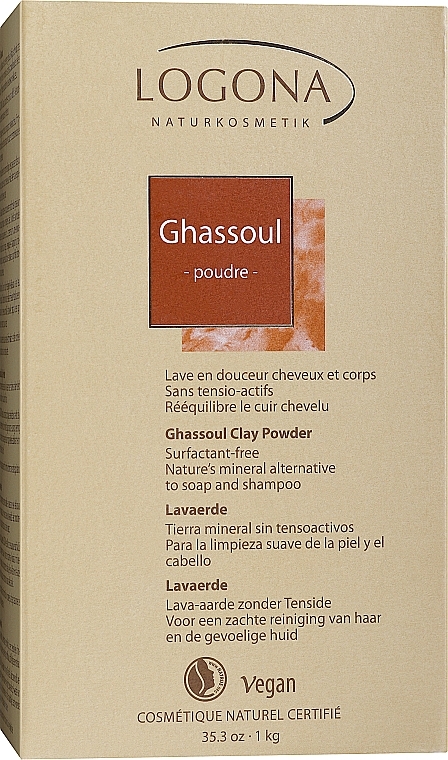 Scalp & Hair Cleansing Mineral Clay - Logona Ghassoul Powder — photo N3