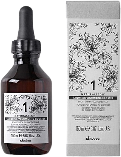 細くて弱い髪用ボリュームブースター - Davines Natural Tech Tailoring Volumizing Booster — photo N1