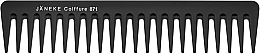 Gel Application Comb, 11x5 cm, black - Janeke Professional Gel Application Comb — photo N4