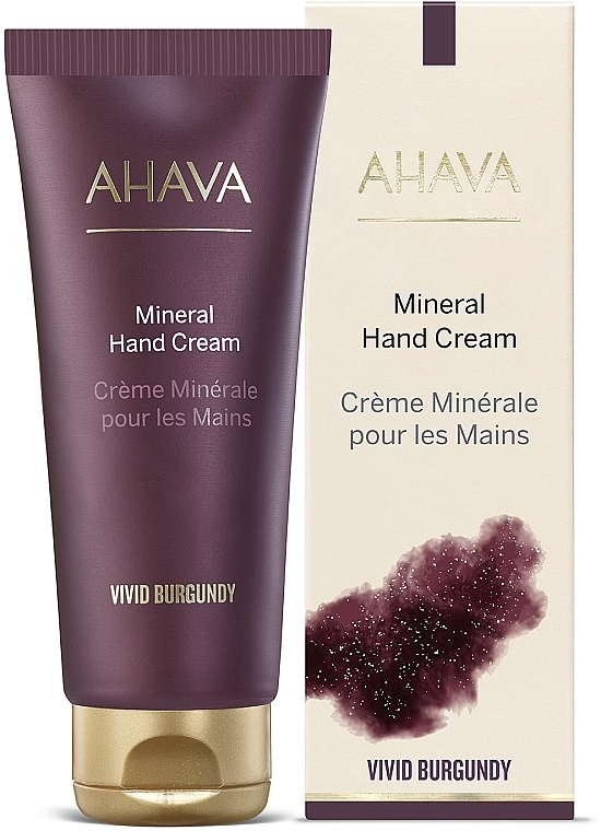 Hand Cream - Ahava Vivid Burgundy Mineral Hand Cream — photo N3