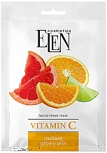 Sheet Face Mask - Elen Cosmetics Vitamin C — photo N1