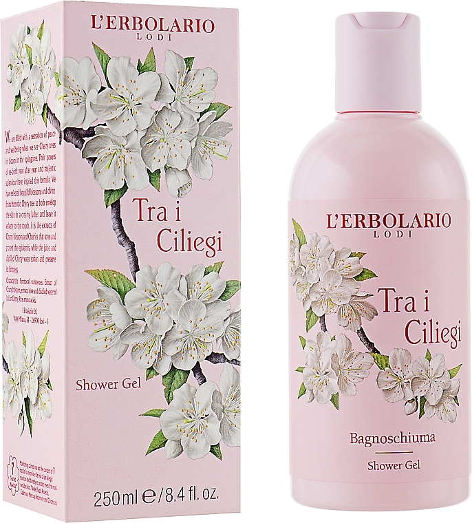 Bath Foam & Shower Gel "Among the Cherry Trees" - L'Erbolario Lodi Tra i Ciliegi — photo N1