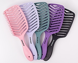 Hair Brush, purple - MAKEUP Massage Air Hair Brush Purple — photo N4