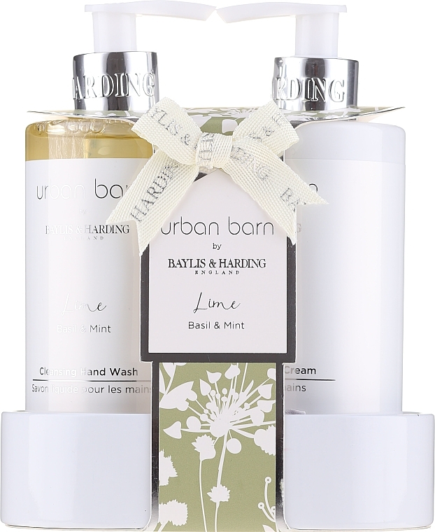 Set - Baylis & Harding Urban Barn Lime Basil & Mint (h/wash/300ml + h/cr/300ml) — photo N1