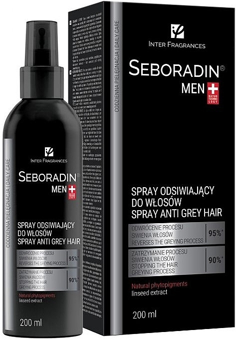Anti Grey Hair Spray for Men - Seboradin Men Spray Anti Grey Hair — photo N1