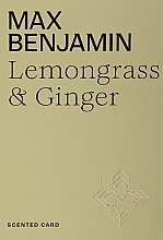 Scented Sachet - Max Benjamin Scented Card Lemongrass & Ginger — photo N1