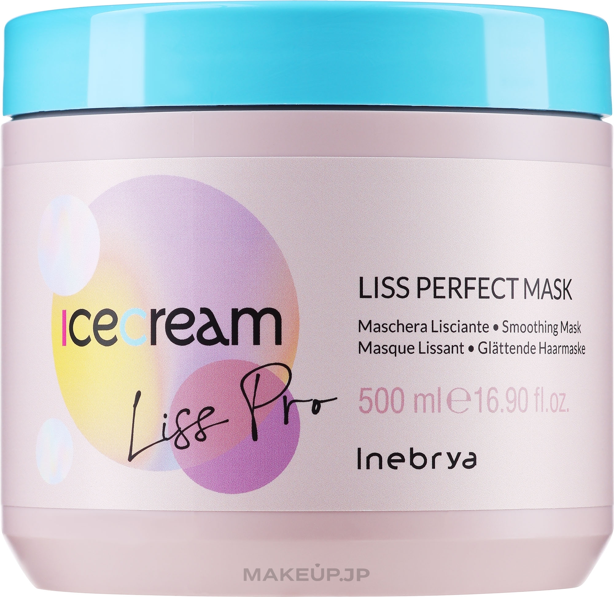 Coarse & Unruly Hair Mask - Inebrya Ice Cream Liss-Pro Liss Perfect Mask — photo 500 ml