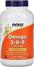 Fragrances, Perfumes, Cosmetics Capsules "Omega 3-6-9" 1000 mg - Now Foods Omega 3-6-9