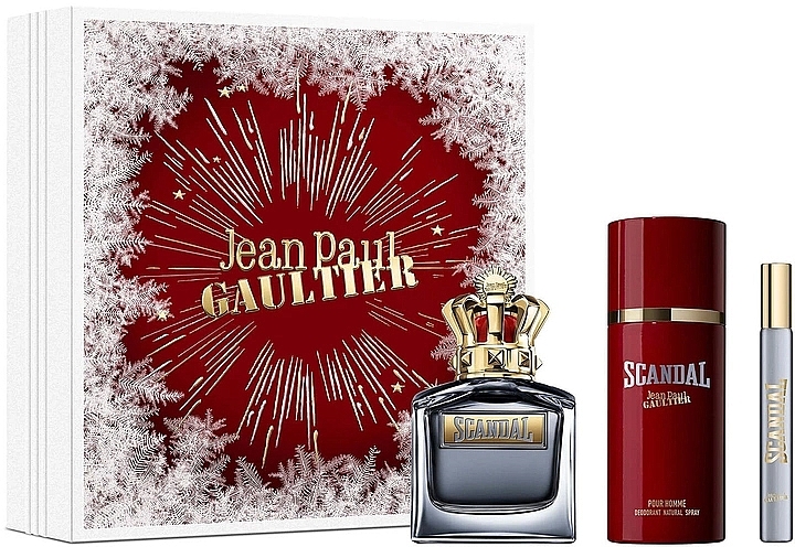 Jean Paul Gaultier Scandal Pour Homme - Set (edt/100ml + deo/150ml + edt/travel/10ml) — photo N1